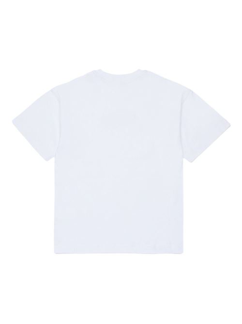 T-shirt bambino Diesel over bianca a manica corta DIESEL KIDS | J025900GRAIK100